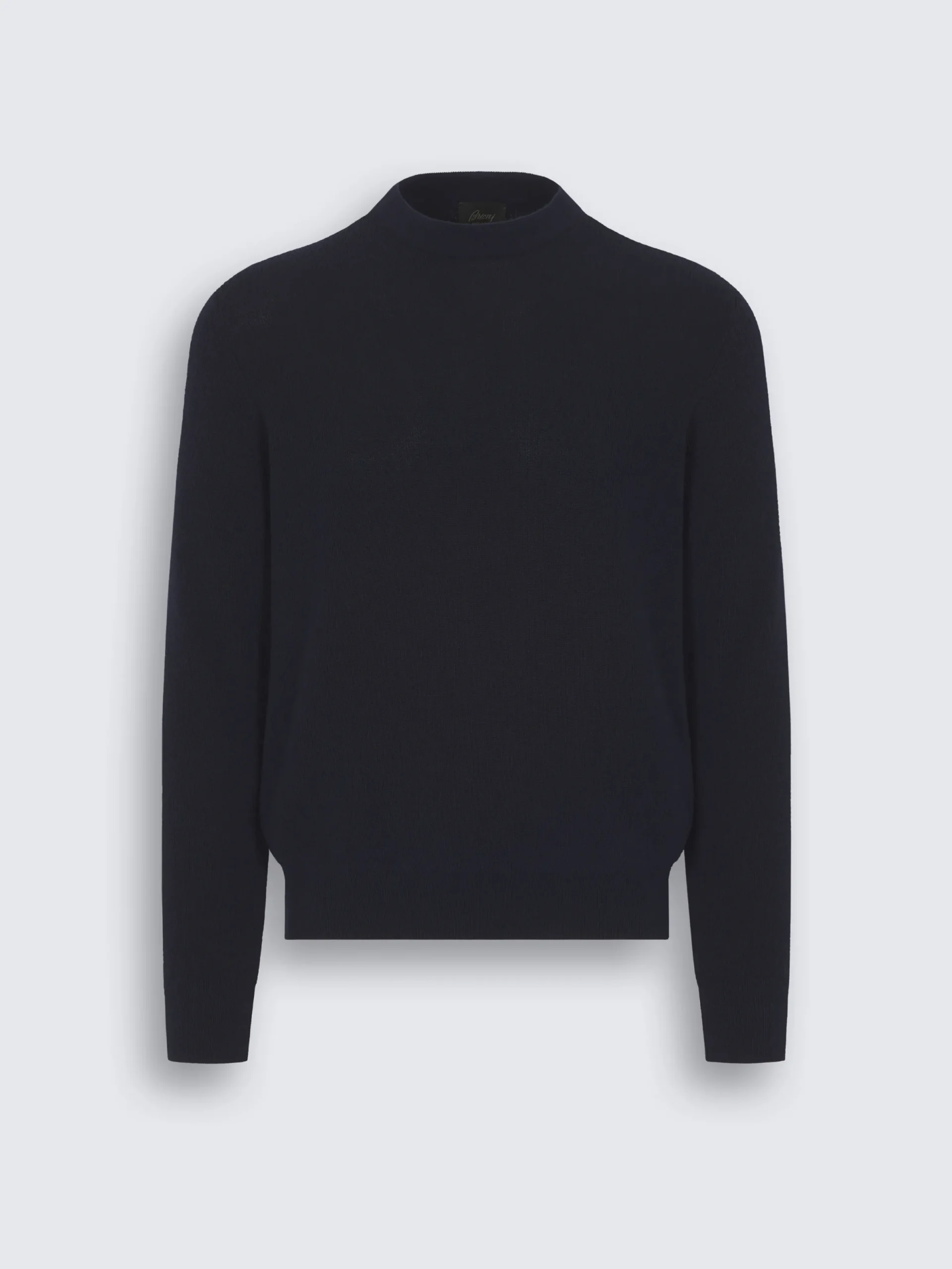 Best Brioni vicuña and cotton crewneck sweater Midnight Blue