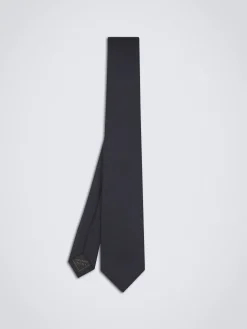 Hot Brioni cashmere blend tie Navy blue