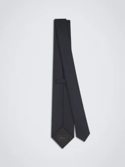 Hot Brioni cashmere blend tie Navy blue