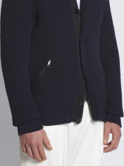 Discount Brioni Navy blue cotton blouson