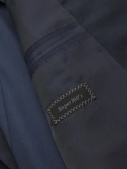 Discount Brioni herringbone Super 160's wool Brunico suit Navy blue