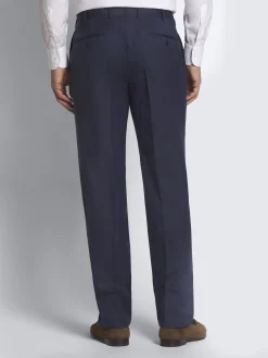 Hot Brioni herringbone Super 150's responsible wool Brunico suit Navy blue