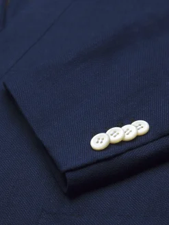 Sale Brioni Navy blue linen, wool and silk Jardigan