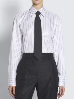 Fashion Brioni silk tie Navy blue