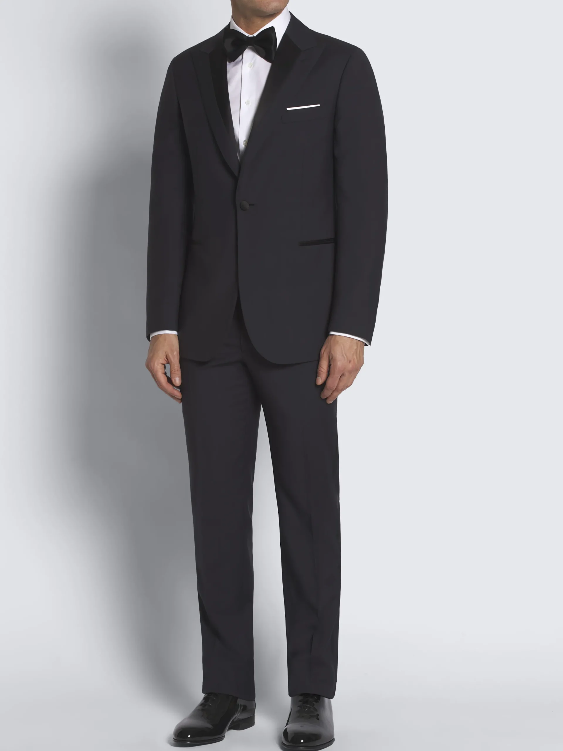 Outlet Brioni wool and mohair Trevi tuxedo Navy blue