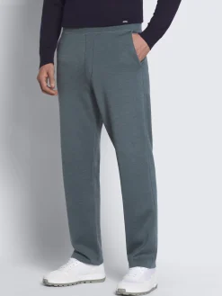 Fashion Brioni Petroleum blue cotton, cashmere and silk knitted trousers