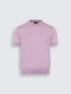 Fashion Brioni Pink cashmere and silk T-shirt