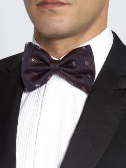 Clearance Brioni with pink paisley motif silk bow tie Purple