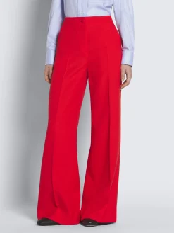 Clearance Brioni Red wool and silk Camilla trousers