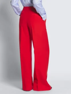 Clearance Brioni Red wool and silk Camilla trousers