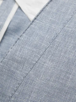 Fashion Brioni Sky blue linen, wool and silk Jardigan