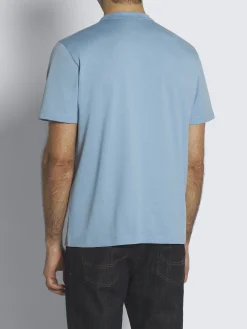 Hot Brioni organic gassed organic cotton T-shirt Sky Blue