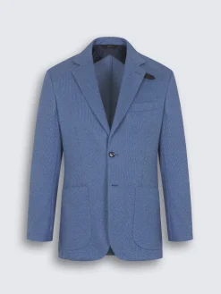 Online Brioni Sky blue silk and cotton jersey blazer