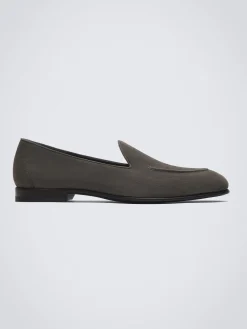 Discount Brioni nubuck Appia loafer Taupe