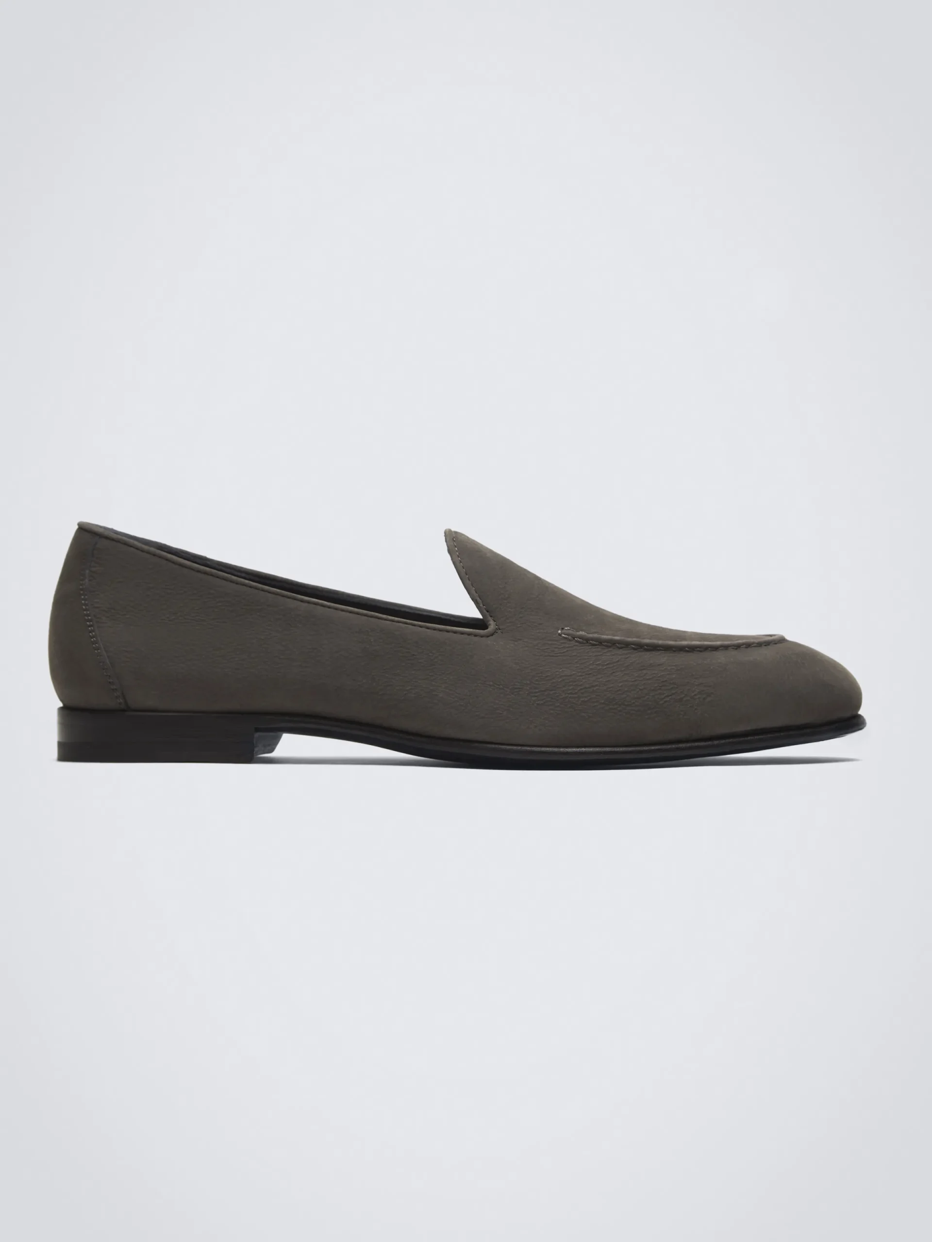 Discount Brioni nubuck Appia loafer Taupe