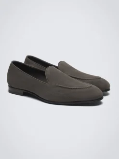 Discount Brioni nubuck Appia loafer Taupe