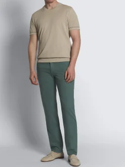 Best Brioni cotton Meribel jeans Teal green