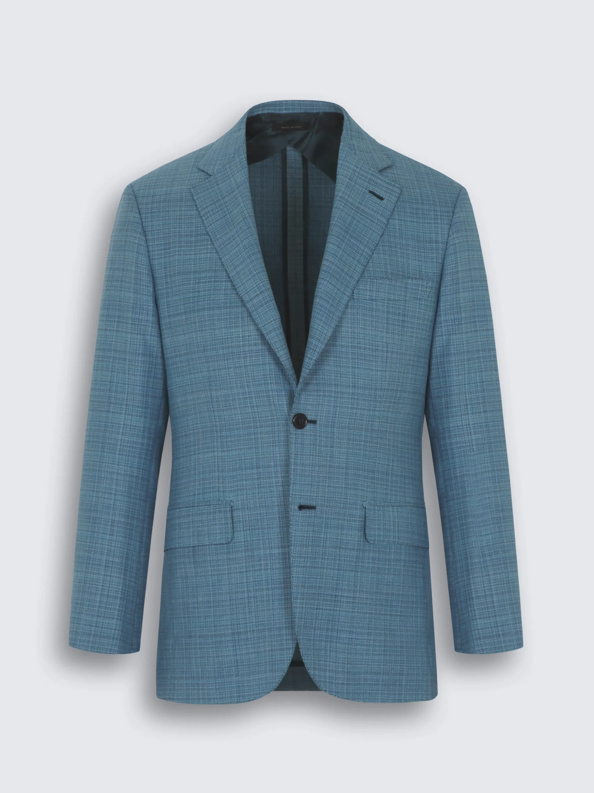 Sale Brioni Turquoise checked wool Plume jacket Turquoise blue
