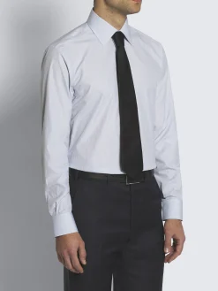 Clearance Brioni and blue striped Giza 45 cotton formal shirt White