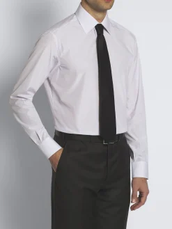 Best Brioni and purple striped Giza 45 cotton formal shirt White