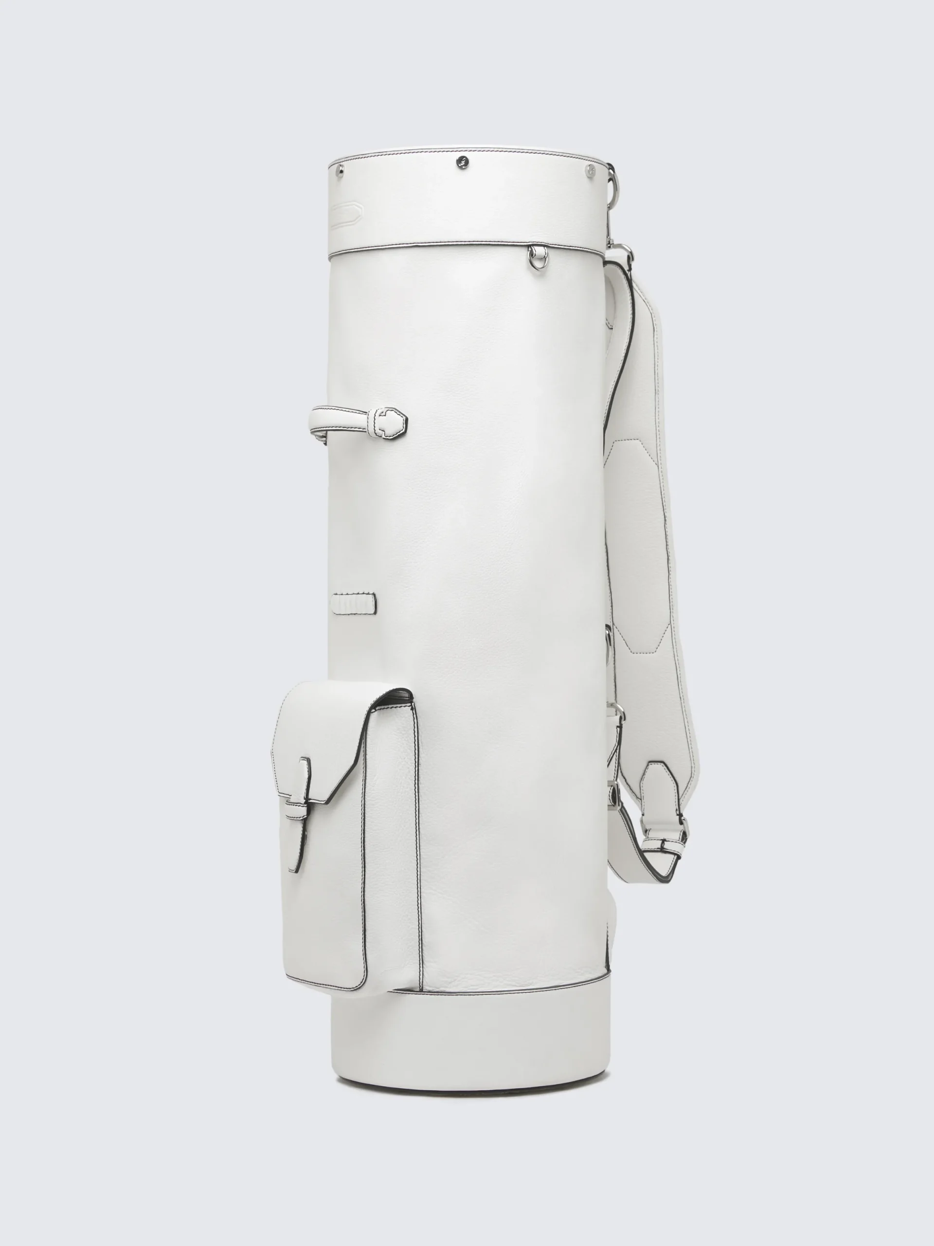 Hot Brioni White grained leather golf club holder