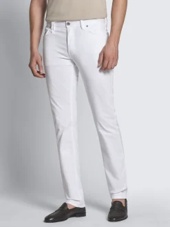 Fashion Brioni White organic cotton gabardine Meribel trousers
