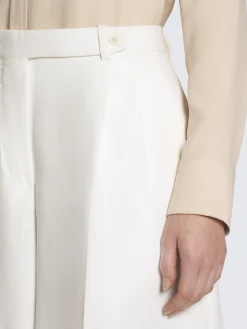 Sale Brioni White silk cady shorts