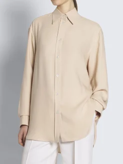 Sale Brioni White silk cady shorts