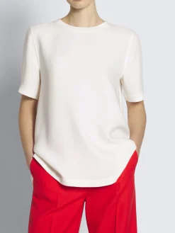 Discount Brioni White silk cady T-shirt