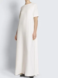 Online Brioni White silk cady T-shirt dress