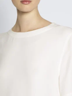 Online Brioni White silk cady T-shirt dress