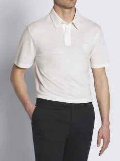 Sale Brioni White tech wool polo
